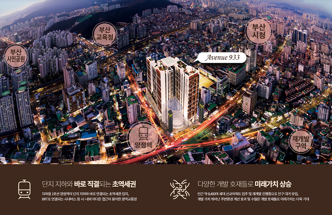 부산진구 양정동 AVENUE 933 병원개원 입지와 양정역 부산시청 부산교육청 주변 생활권